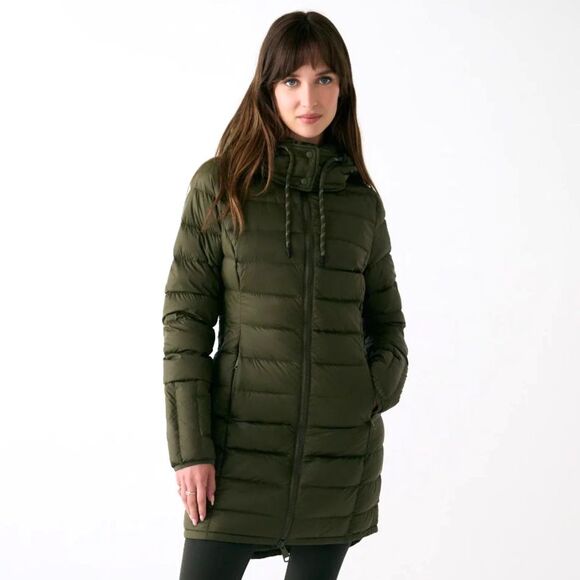 Lole Le Claudia 100% Real Down moss green jacket, size M - Picture 1 of 13